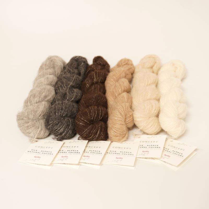 <Katia>SILK-ALPACA NATURAL COLOR�ʥ��륯����ѥ��ʥ����륫�顼��SILK-ALPACA�ʥ��륯����ѥ��� �����ѡ��ե����󥢥�ѥ� ���륯 ���� Katia ���ƥ��� �ѥԡ������� Puppy