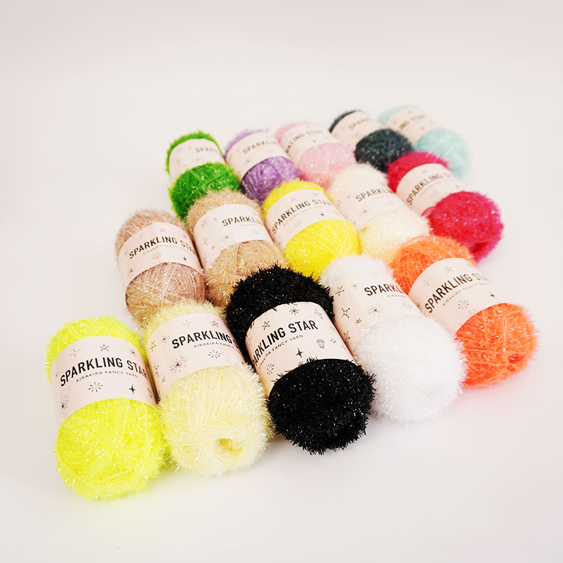 ��SALE�ۥ��ѡ�����󥰥����� SPARKLING STAR �ղ��ӻ� �ݥꥨ���ƥ�100�� �������ӻ� SKI YARN ��ע
