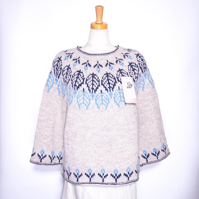 キット＞トップダウンの編込みセーター レディース ブリティッシュ