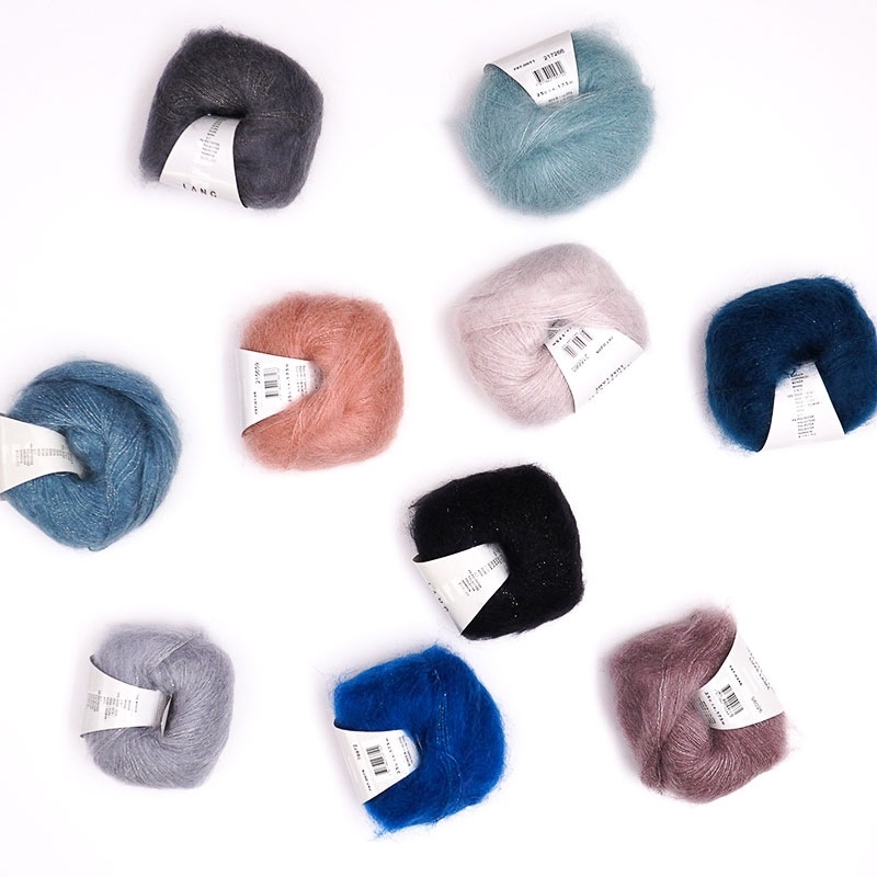 MOHAIR LUXE LAME(��إ���å������) �ӻ� ���åɥ�إ� ���륯 LANG ��� ��� �ѥԡ������� Puppy