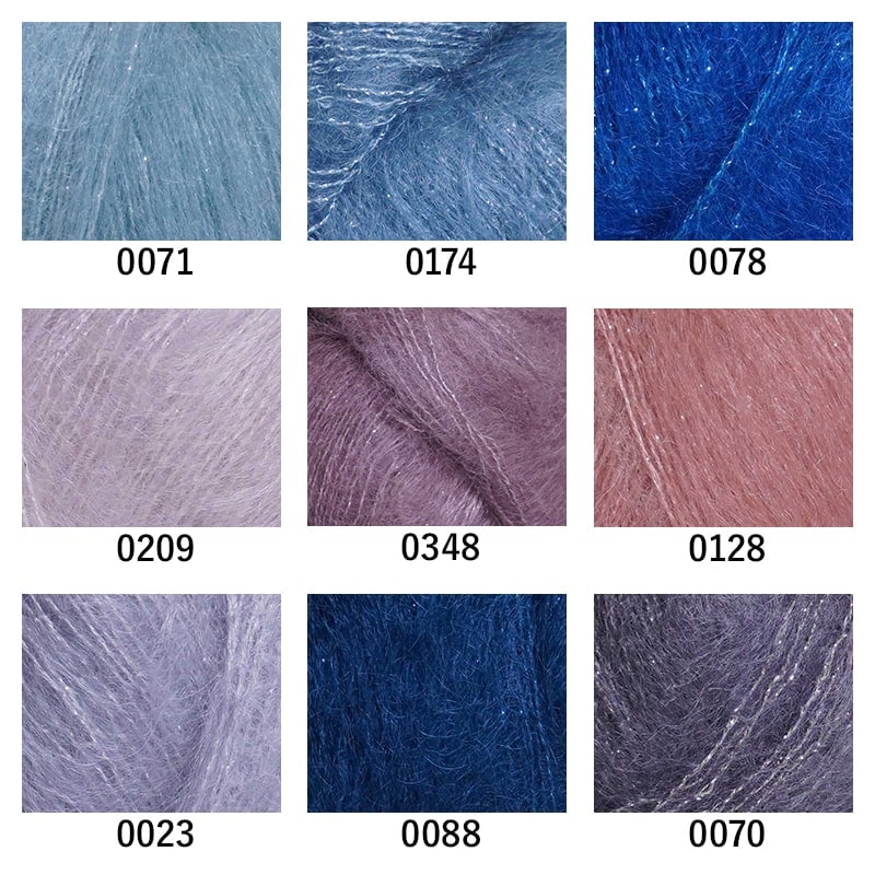 MOHAIR LUXE LAME(��إ���å������) �ӻ� ���åɥ�إ� ���륯 LANG ��� ��� �ѥԡ������� Puppy