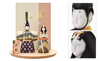 正絹 花山立雛セット