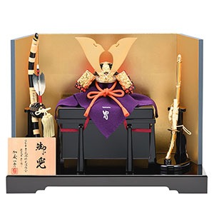 一冑作 四分の一 竹雀兜飾りセット