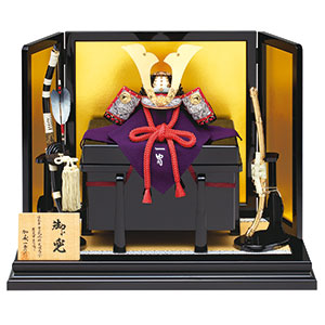 一冑作 三分の一 小桜革兜飾りセット