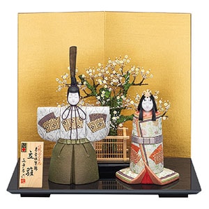 本金佐賀錦 扇面立雛セット