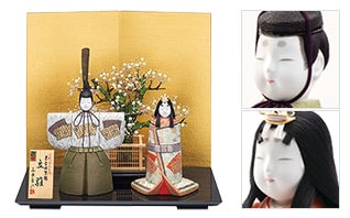 本金佐賀錦 扇面立雛セット