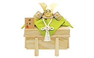 朔太郎作 淡緑裾濃威 兜 5号