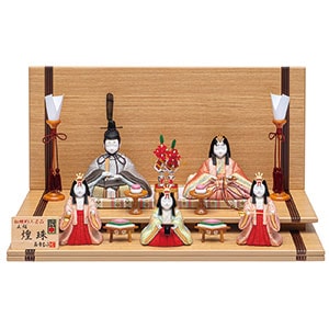 煌珠 正絹 5人飾り