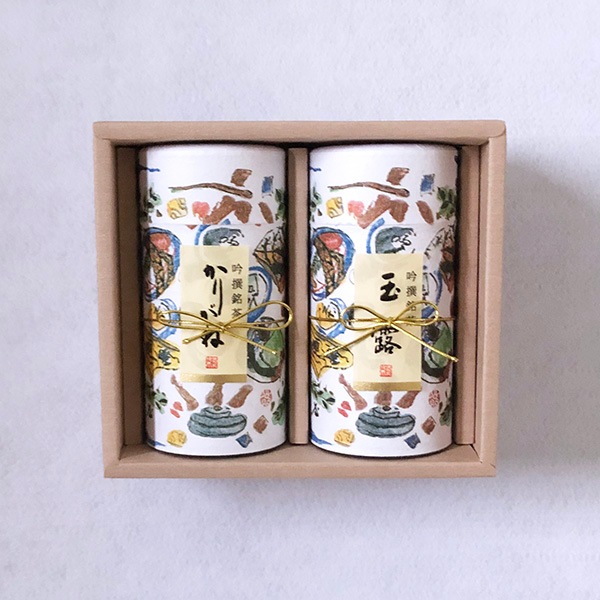 玉露(200ｇ缶入)・ かりがね(180ｇ缶入)　「A-105」