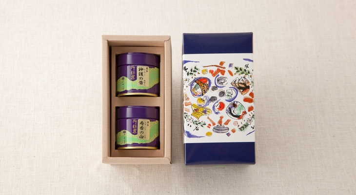 抹茶神護の昔（30ｇ缶入）・ 抹茶寿香の白（30ｇ缶入）　「A-123」