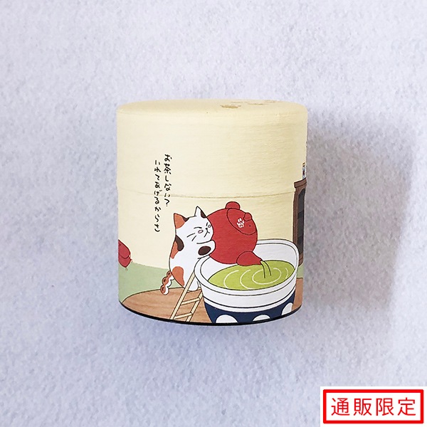茎ほうじ茶30g入り和紙缶（みたらしちゃん缶「お茶しない？」）　クリアカートン入（ティーバッグではありません）