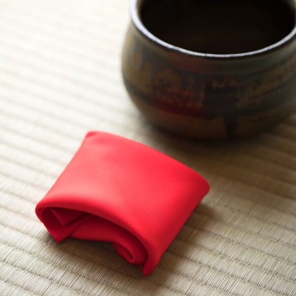 四季 彩 帛紗（赤） （茶道具セット 茶道 薄茶用 抹茶 ギフト 贈り物