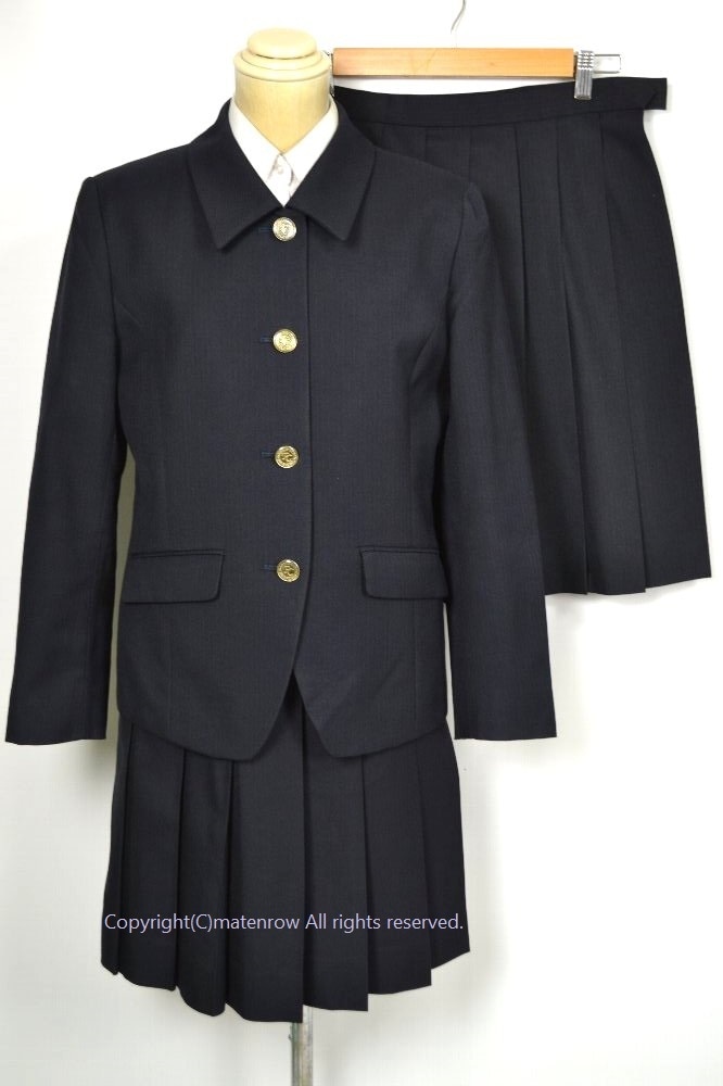 群馬県立 藤岡中央高等学校 ブレザー冬服 夏スカート オリーブ製 