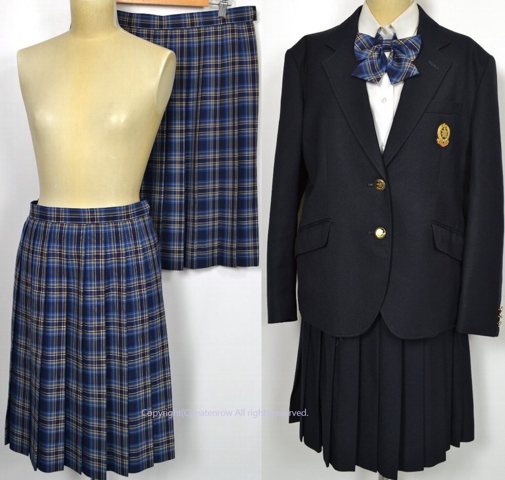 大size 埼玉県 西武台高等学校 ブレザー冬服 夏スカート リボン  