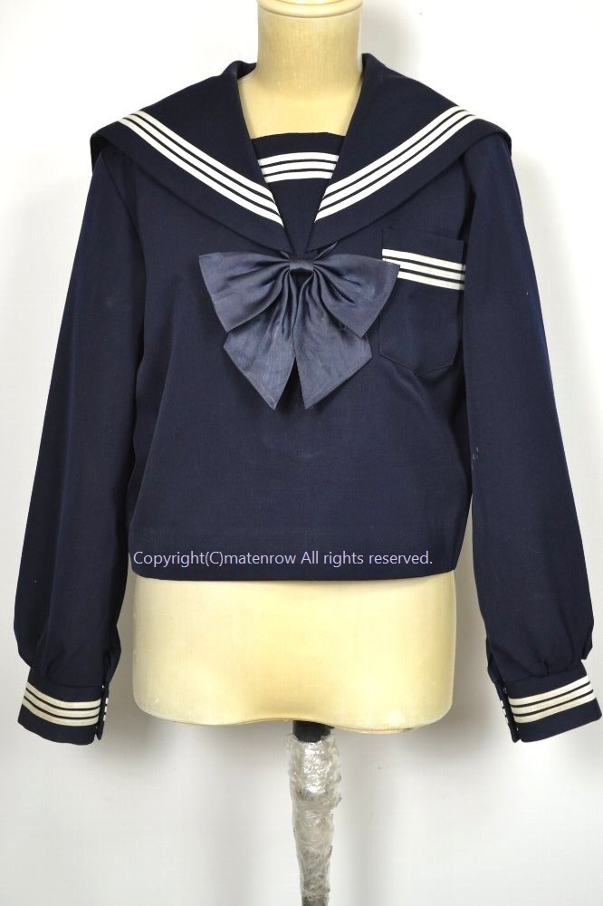 My4040 静岡県 セーラー冬服上 リボン セーラー服 冬服 制服ショップ 摩天楼