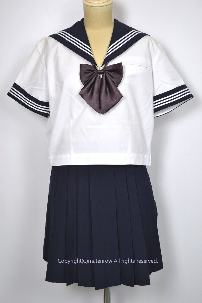 川越西高校 セーラー服 埼玉県 川越市立川越高等学校 セーラー夏服 -