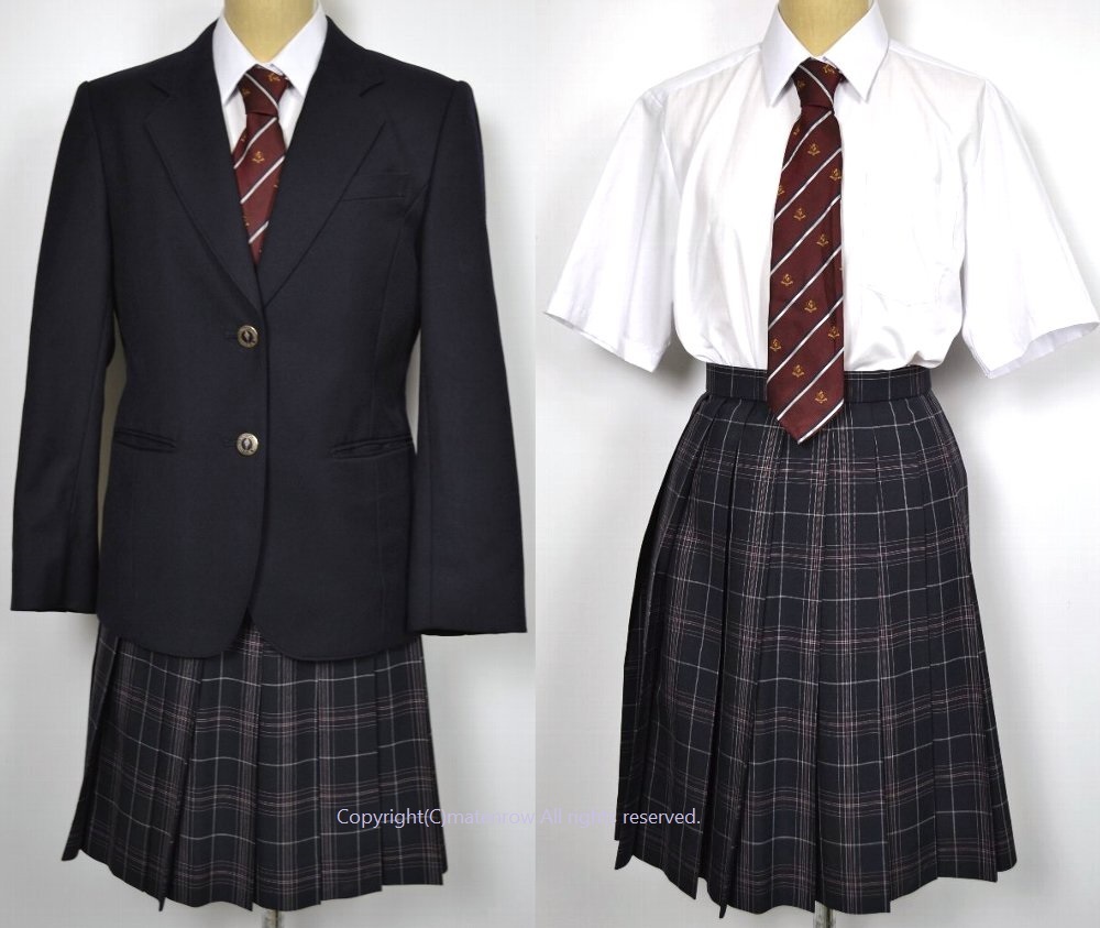東京都立 若葉総合高等学校 ブレザー冬服 夏スカート ネクタイ 