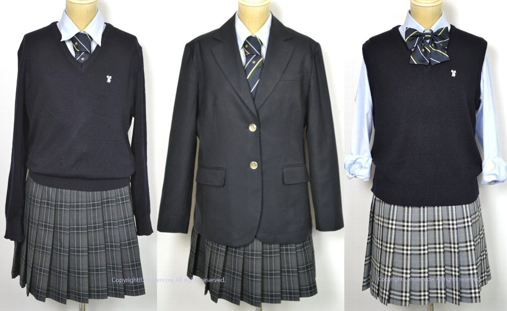 東京都立 鷺宮高等学校 制服 冬夏 リボン ネクタイ | ブレザー 冬服