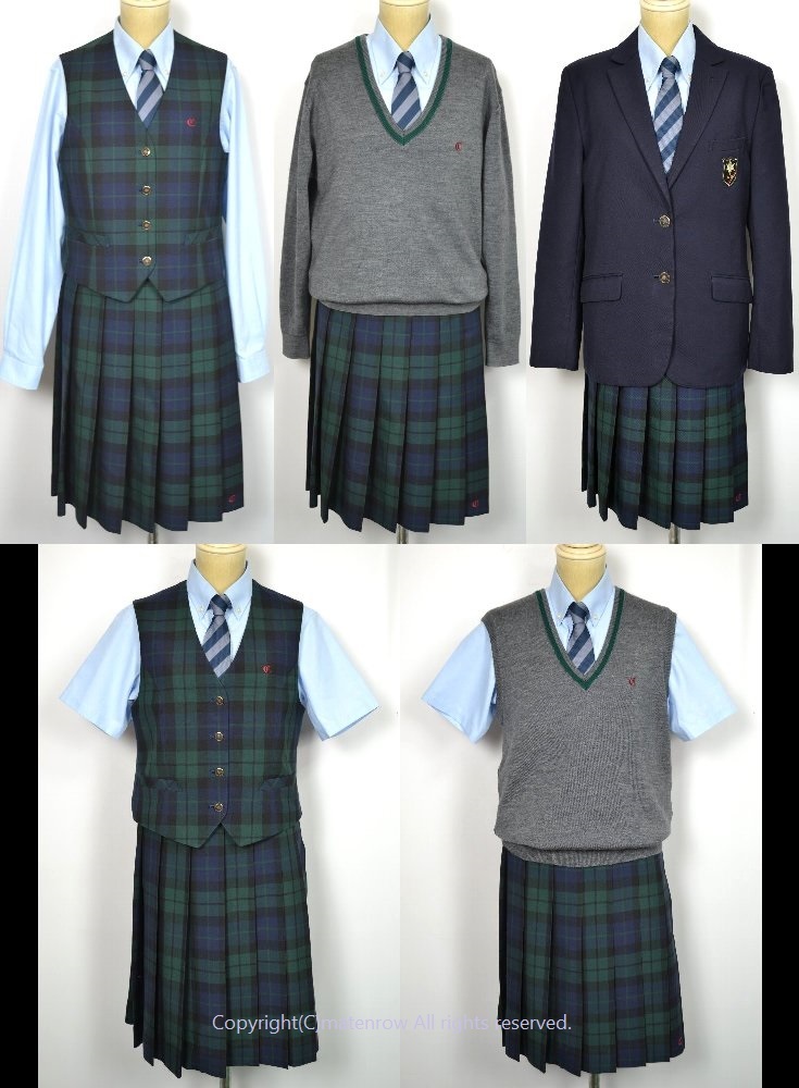 冬夏　三島学園　静岡県　制服10点セット　制服ショップ　摩天楼　知徳高等学校　ブレザー　ネクタイ　冬服