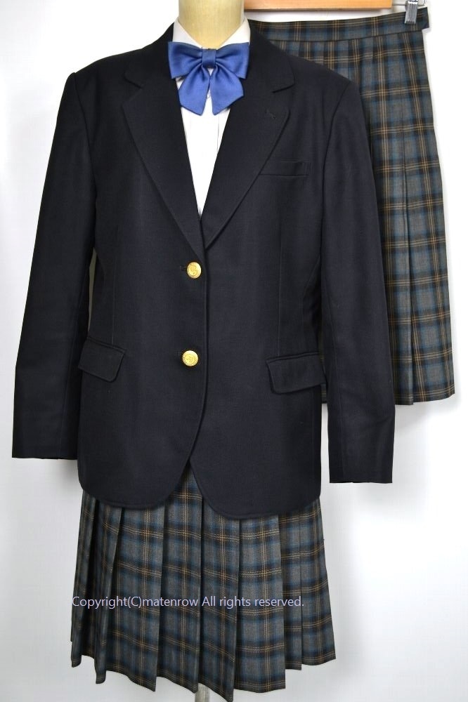 婦中もなみ保育園　制服　ブレザー　スカート JNZ2186 東京都 ブレザー冬服 夏スカート リボン | ブレザー 冬服