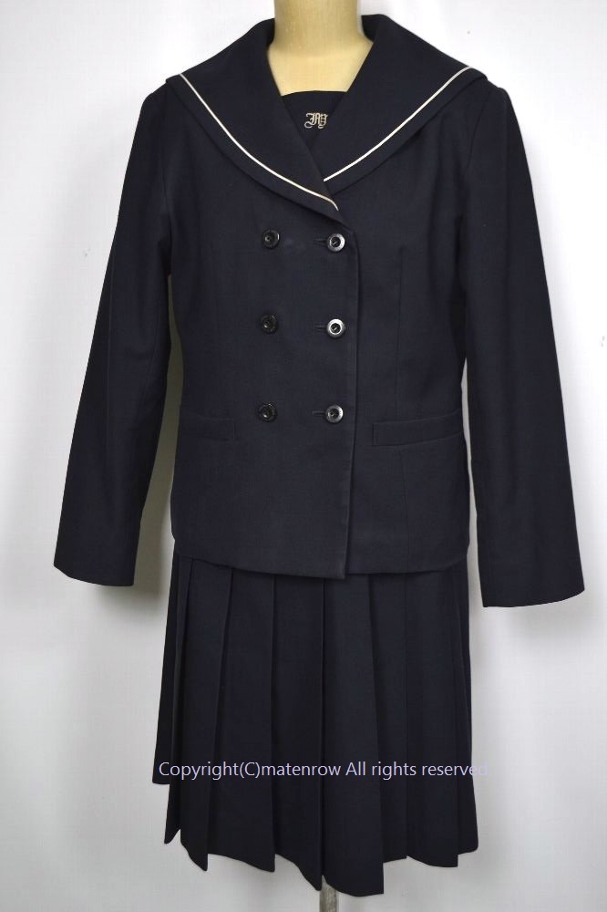 大size L w73 東京都立 板橋有徳高等学校 セーラーブレザー冬服