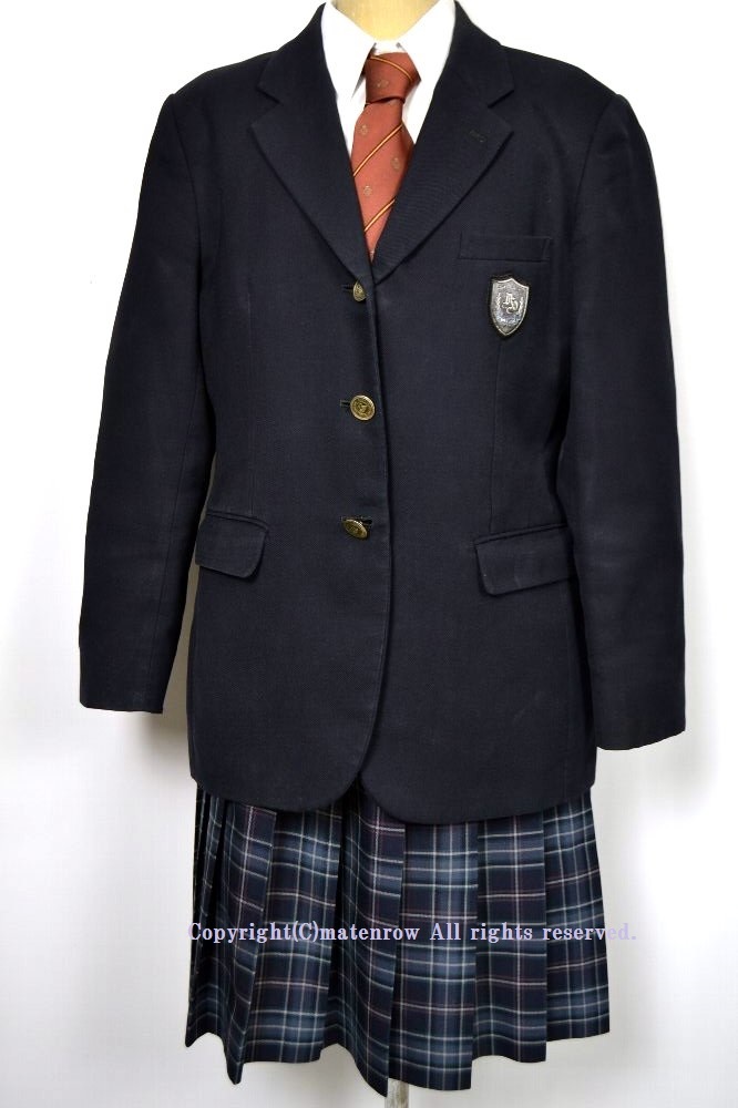 制服 高校 本物 大size 13T w82 東京都立 足立東高等学校 ブレザー冬服(JNZ2382