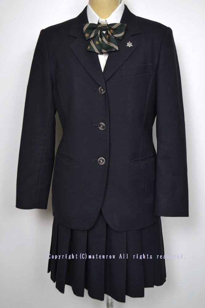 東京都立 清瀬高等学校 ブレザー冬服 リボン 校章 | ブレザー 冬服