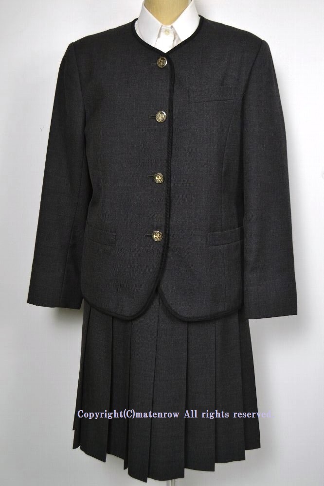 群馬県立 伊勢崎高等学校 グレー襟なしブレザー冬服 | ブレザー