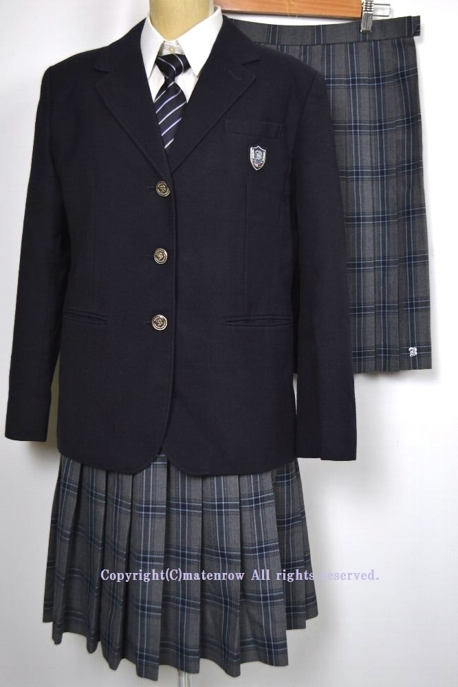 大size L w72 埼玉県 武南高等学校 ブレザー冬服 夏スカート ネクタイ 