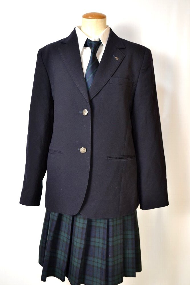 【校章付】草加東高校 男子制服 5点（ブレザー・冬夏スラックス・セーター・タイ） 校章付】草加東高校 男子制服 5点（ブレザー・冬夏スラックス