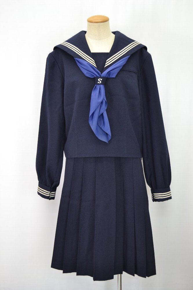 埼玉県 嵐山町立菅谷中学校 セーラー冬服 ＊A0038 | セーラー服 冬服 