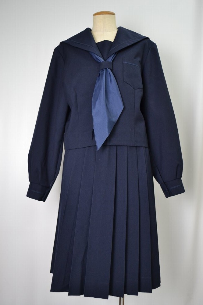 東京都 練馬区立中村中学校 セーラー冬服 前開き＊T0153 | セーラー服