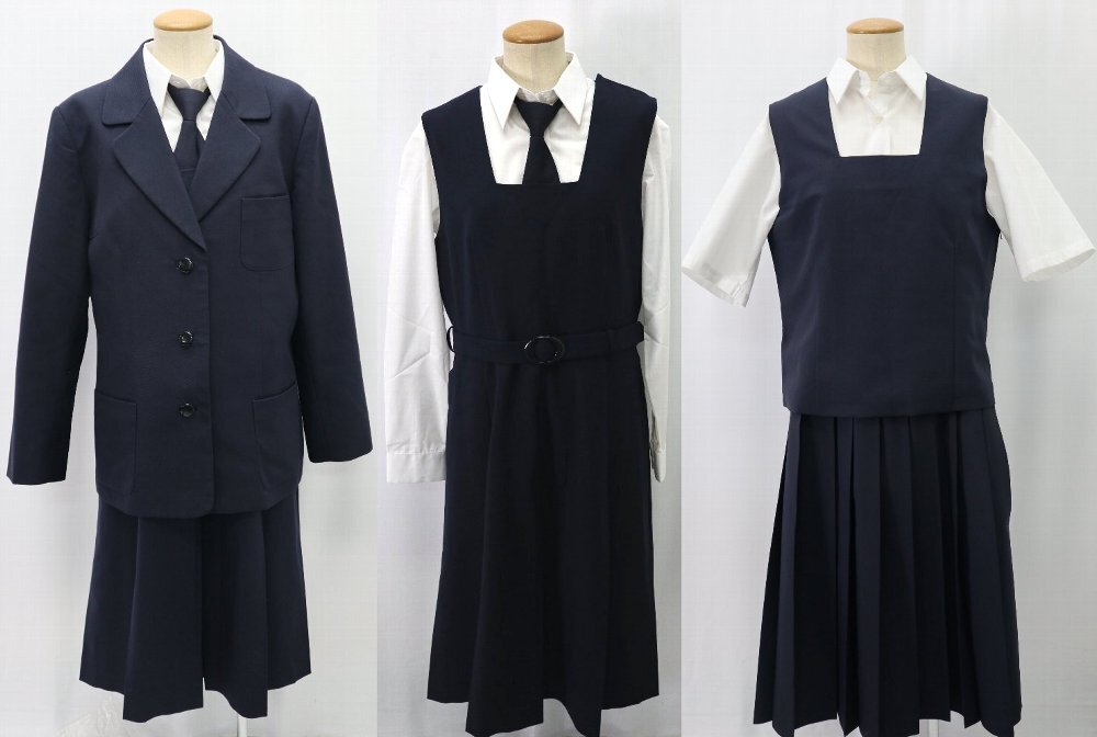 大size 埼玉県 慈恩寺中学校 ブレザー冬夏服 ジャンパースカート