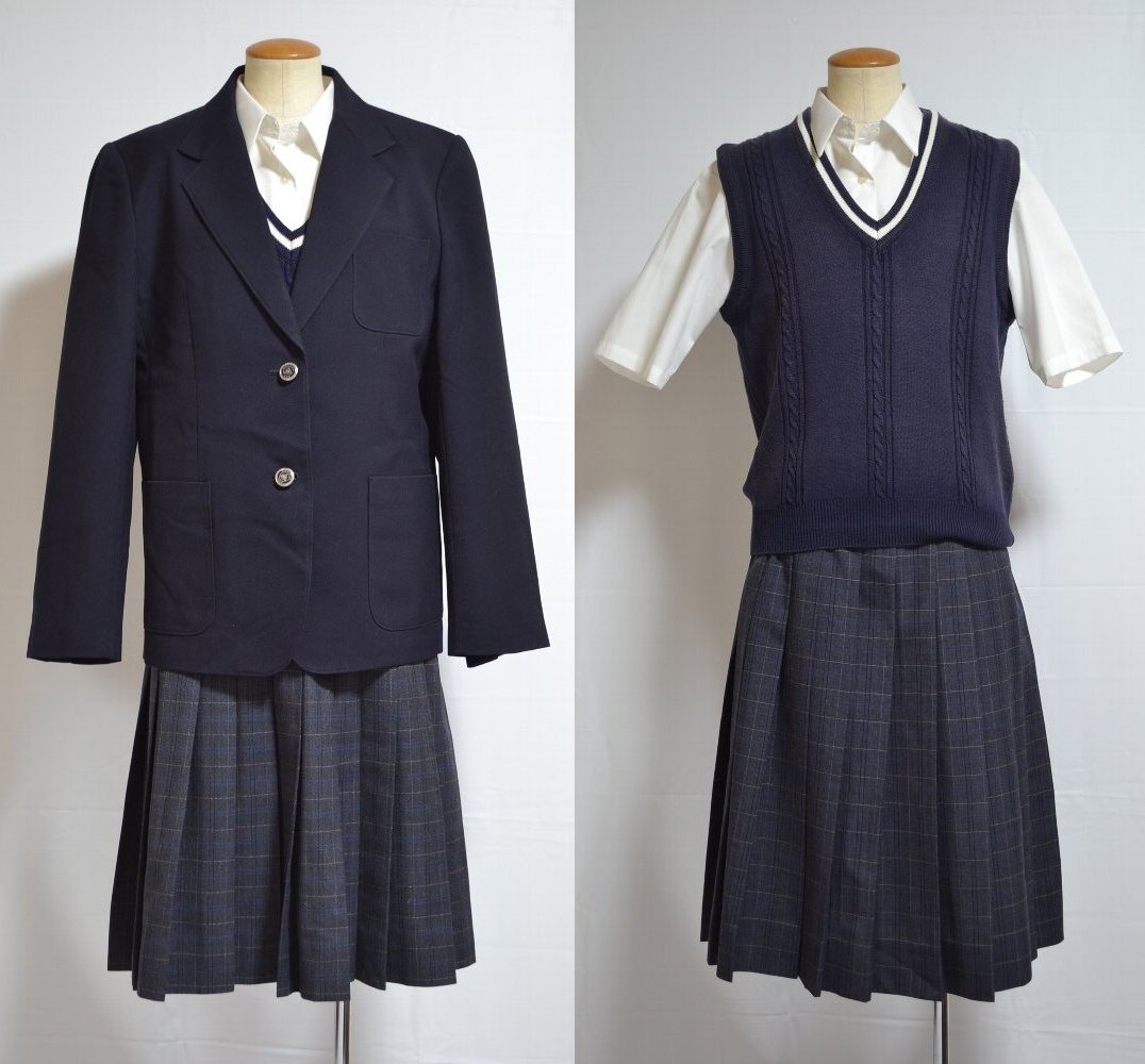 静岡県 三島市立錦田中学校 ブレザー冬夏服＊T0643 | ブレザー 冬服