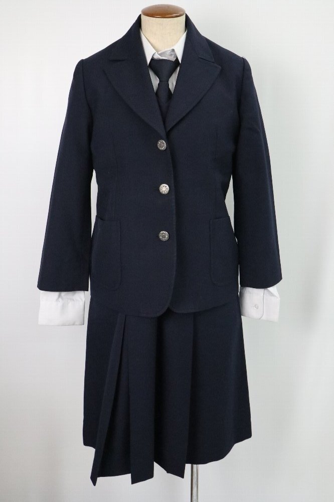 神奈川県 鎌倉女子大学初等部 旧ブレザー冬服 ジャンパースカート 