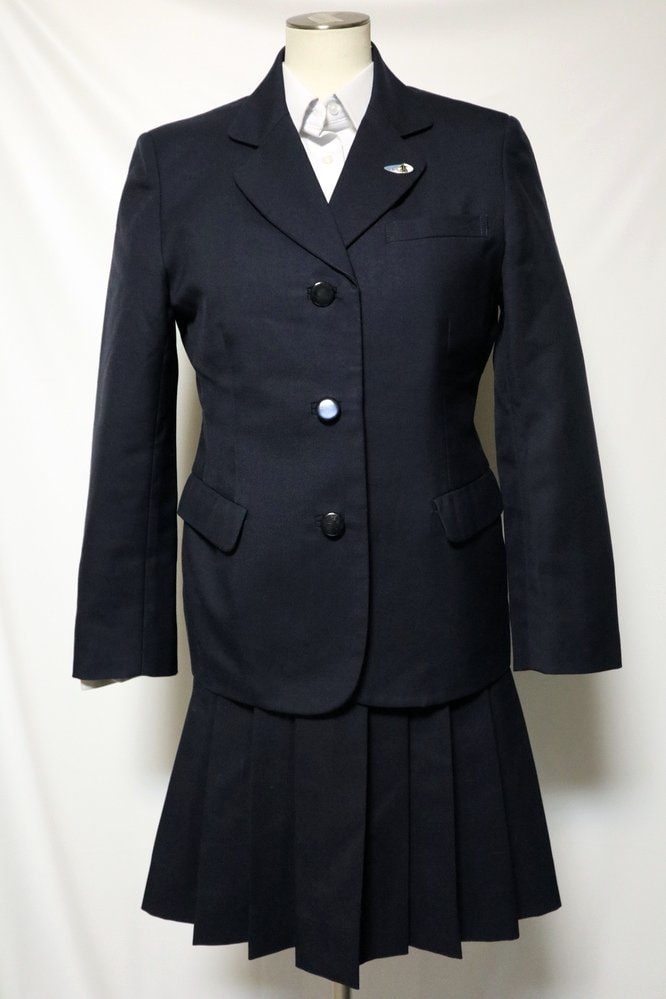 市立船橋アウター 千葉県 船橋市立船橋高等学校 ブレザー冬服 校章＊R0551 | ブレザー 冬