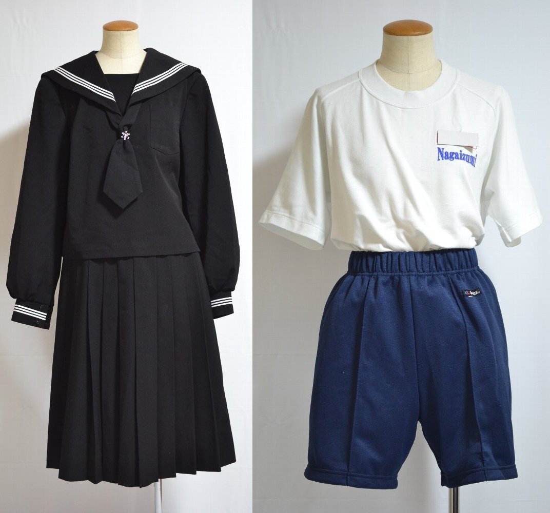  紺ブルマ ☆東レ生地☆中学校体操服 紺ブルマ 4寸(130サイズ) 2331※ 上回り