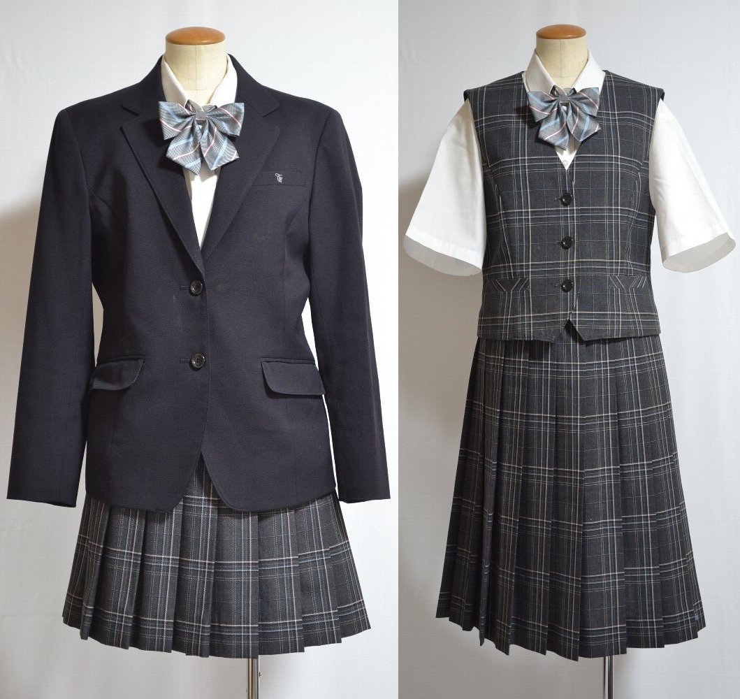 東京都 田無第二中学校 ブレザー冬夏服 リボン＊T1366 | ブレザー 冬服 