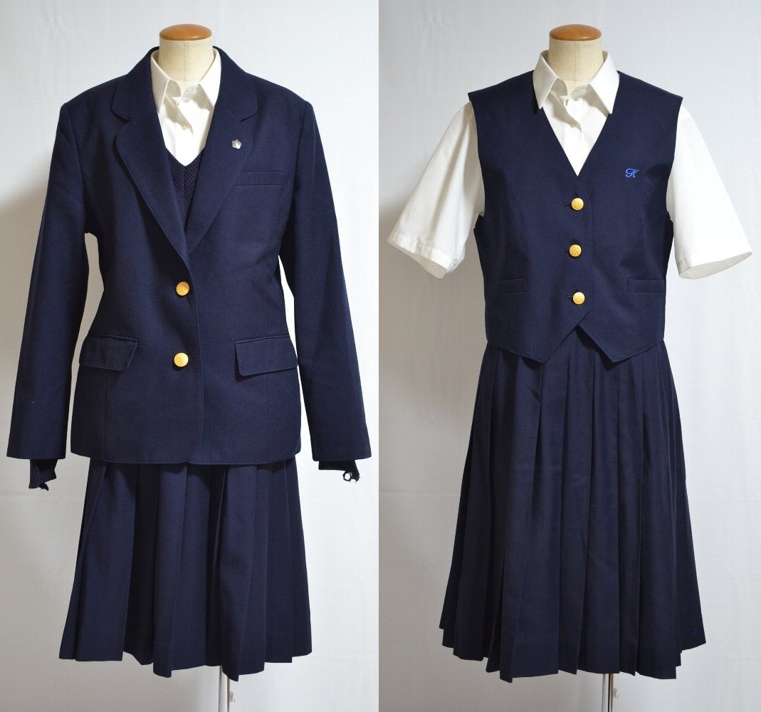 埼玉県立 越ケ谷高等学校 ブレザー冬夏服 校章＊T1236 | ブレザー 冬服