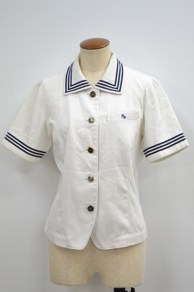 希少お品HANAEMORI 森英恵フリル付きブラウス38 Mサイズ半袖 日本製 東京