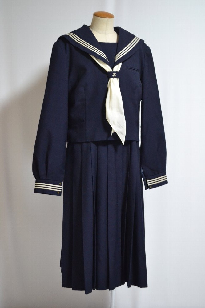 大size 3ラインセーラー冬服上 ジャンパースカート＊T1943