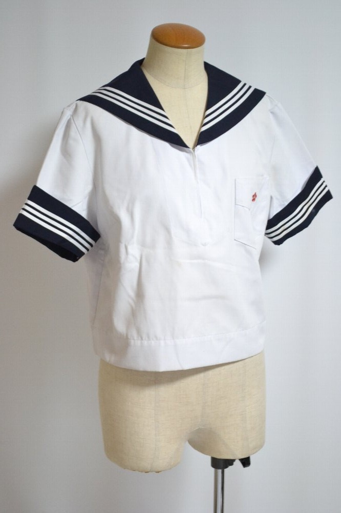 神奈川県 神奈川学園中学校 セーラー夏服上＊T2029 | セーラー服 夏