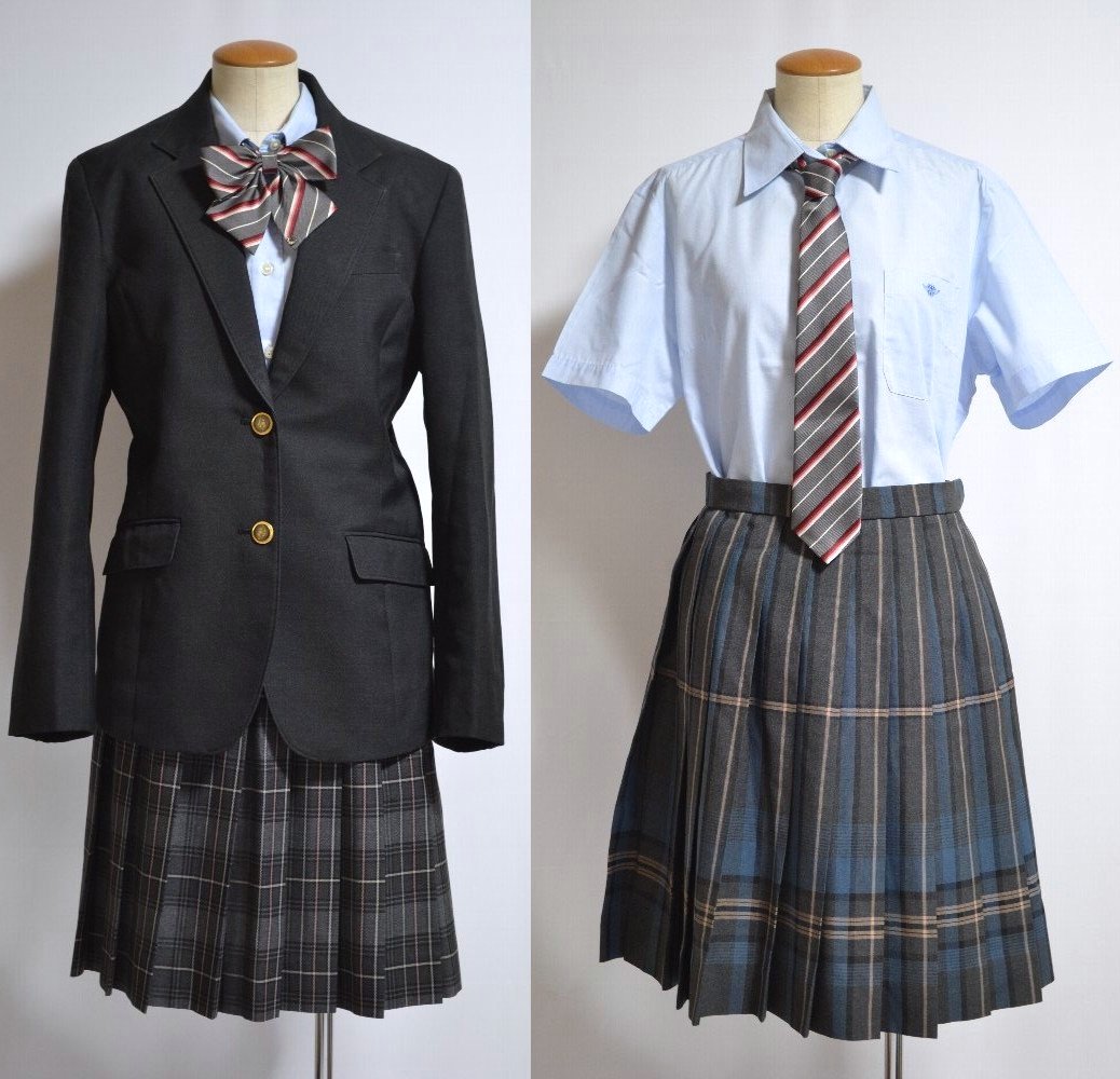 【送料込み】都立高校制服／本物／赤リボン付 都立高校制服／本物／赤リボン付