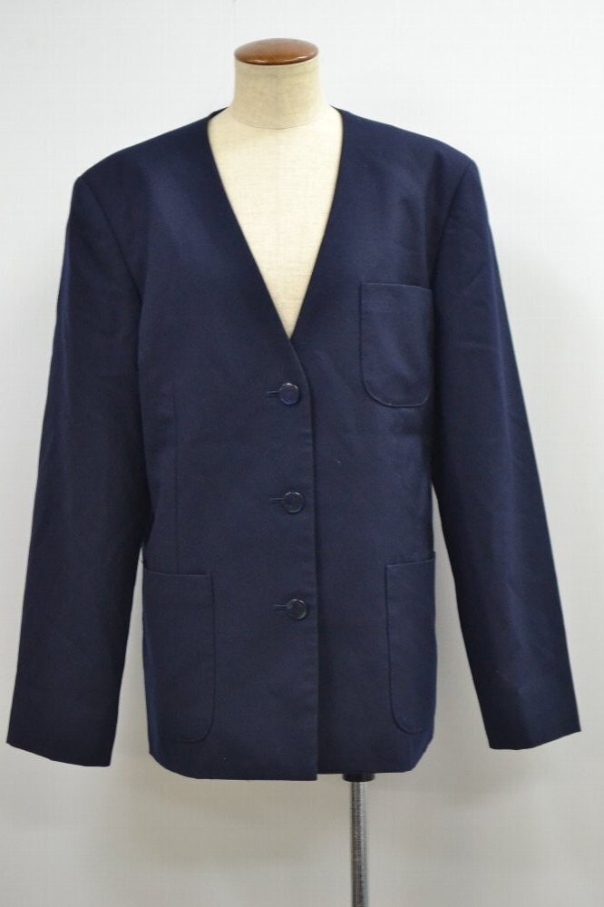 大size 180A 紺 襟なしブレザー♪4P1457 | 特価品 | 制服ショップ 摩天楼