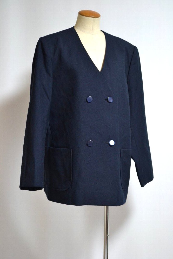 良品 大size 埼玉県 戸田東中学校 襟なしブレザー＊T1950 | ブレザー