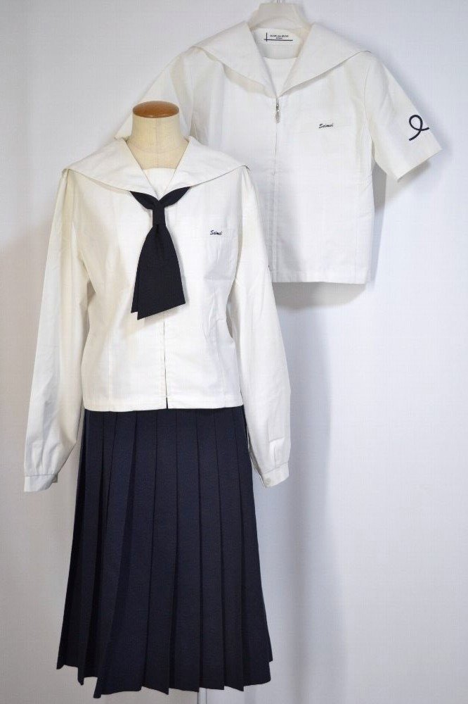 群馬県立 伊勢崎清明高等学校 セーラー夏中間服 タイ 前開き 群馬県立 伊勢崎清明高等学校 セーラー夏中間服 タイ 前開き