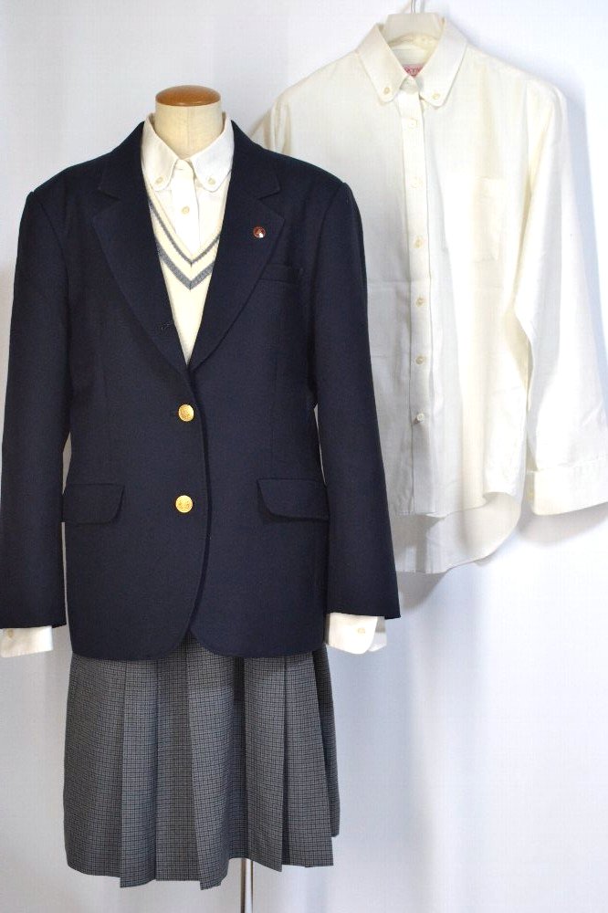 大size 埼玉県立 大宮東高等学校 ブレザー冬夏服 校章 ISAMI＊T2265 