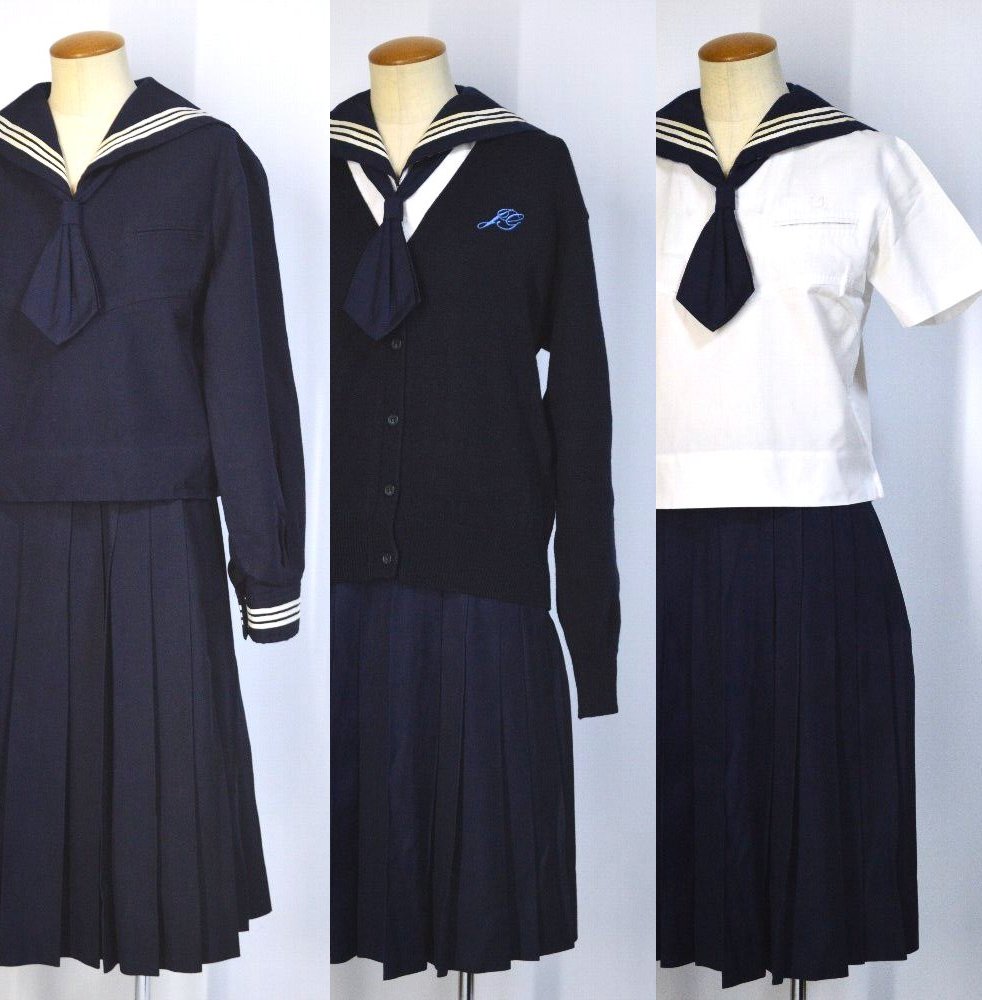 セーラー服　制服（夏服、冬服セット） セーラー服夏服冬服セット学校指定
