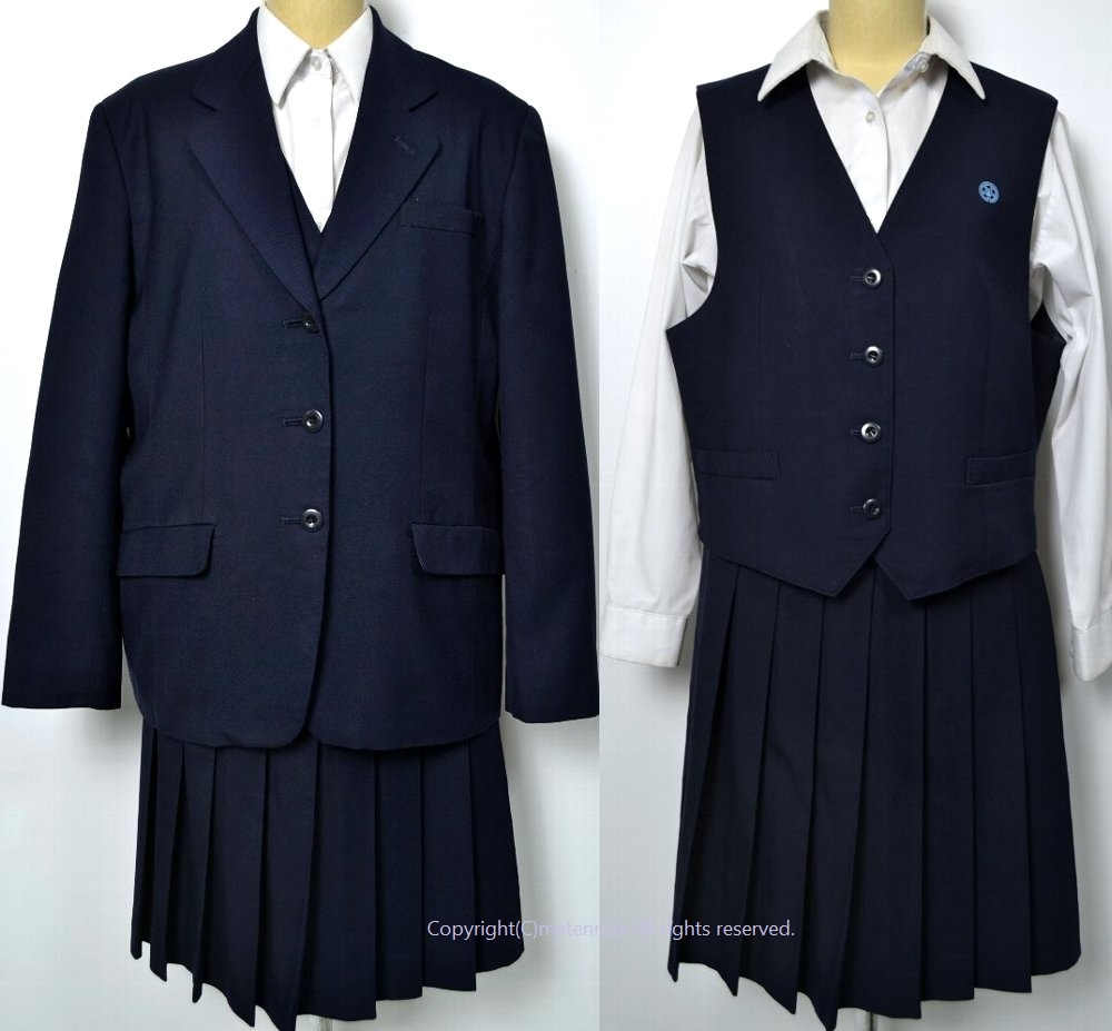 大size LLT w78 神奈川県 川崎市立高津高等学校 ブレザー冬服＊SH0059