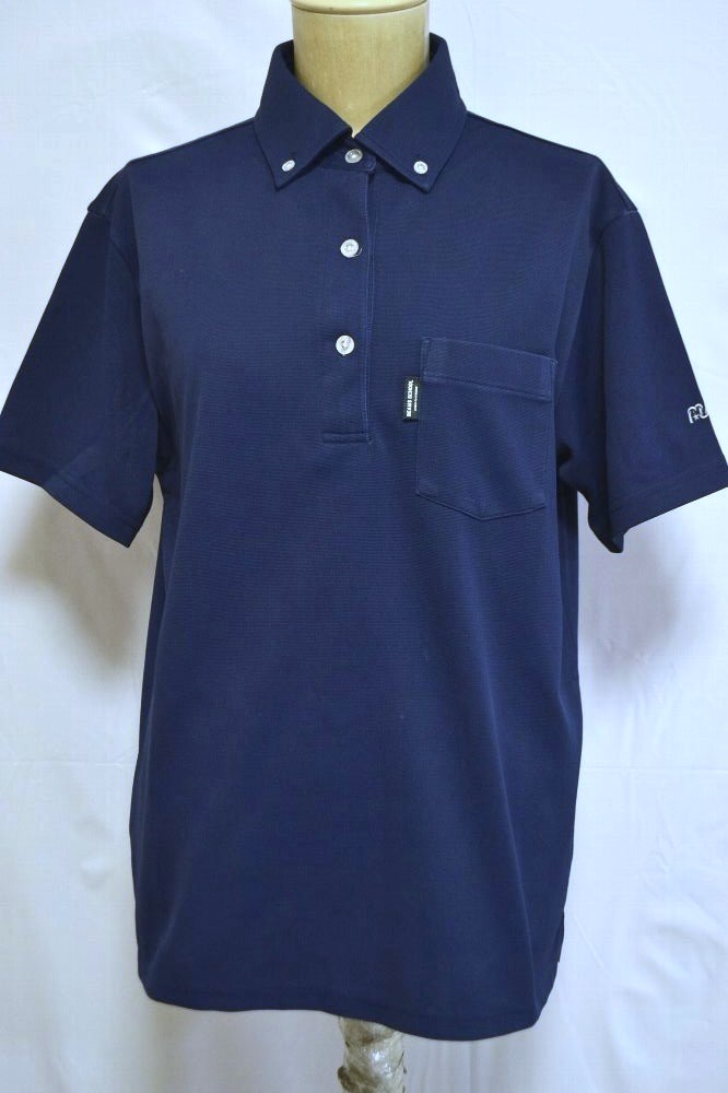 BEAMS SCHOOL ネイビー ポロシャツ L 東京都 武蔵野大学中学校・高等学校 夏服用半袖ポロシャツ BEAMS